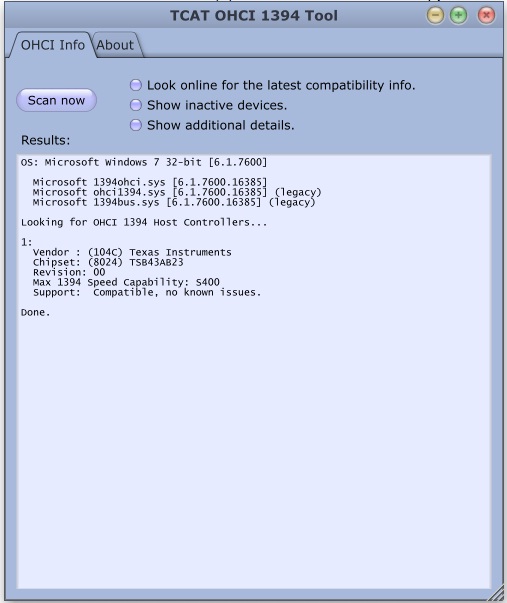 Texas Instruments 1394 Ohci Compliant Host Controller